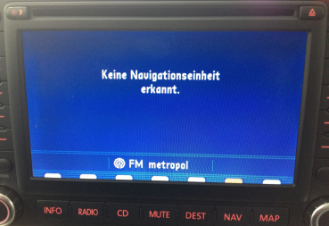 Reparatur VW MFD2 DVD Navigationssystem "Fehlermeldung: Navigationseinheit wird nicht erkannt" (ohne Laufwerkstausch)
