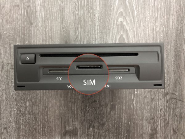Reparatur VW RNS850 MIB Main-Unit (Touareg) SIM Kartenleser defekt